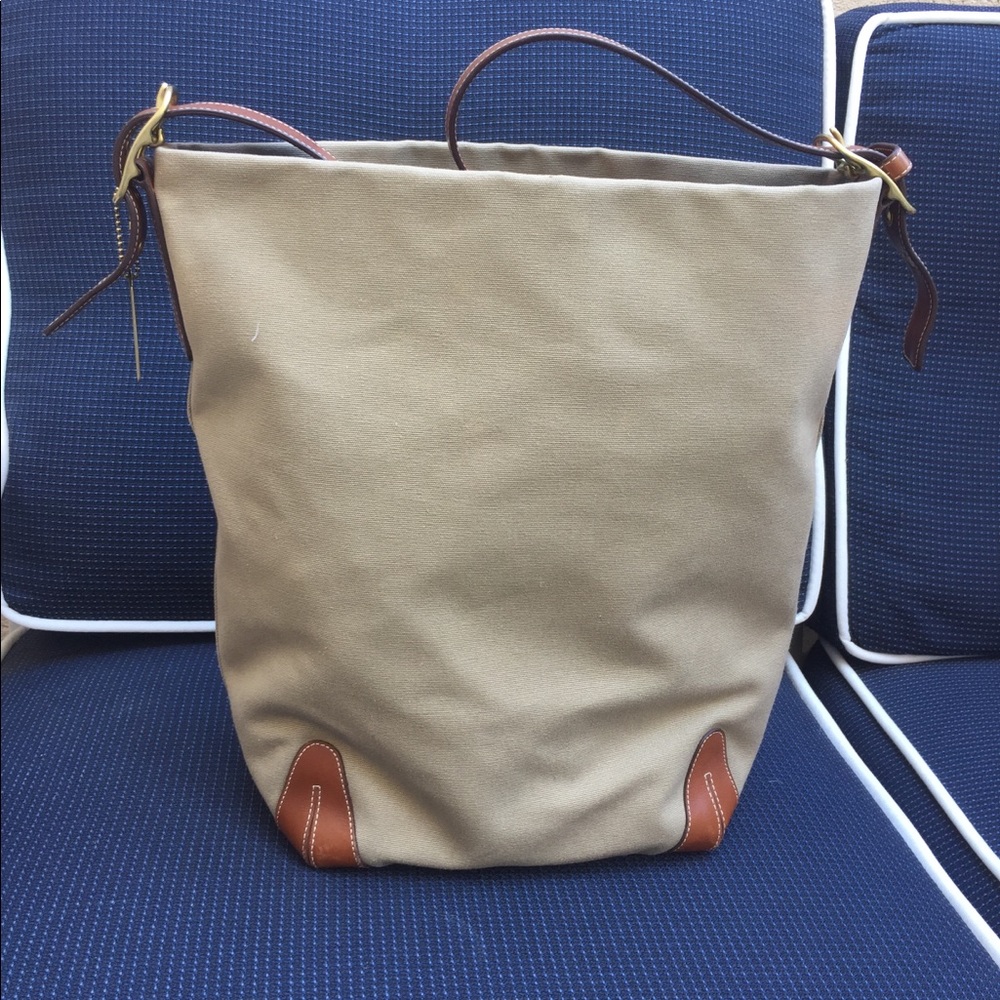 Coach canvas leather tote